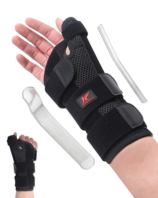 Hurmoya Wrist Brace Thumb Spica Splint Support for Carpal Tunnel, De Quervain's Tenosynovitis, Tendonitis Pain Arthritis T...