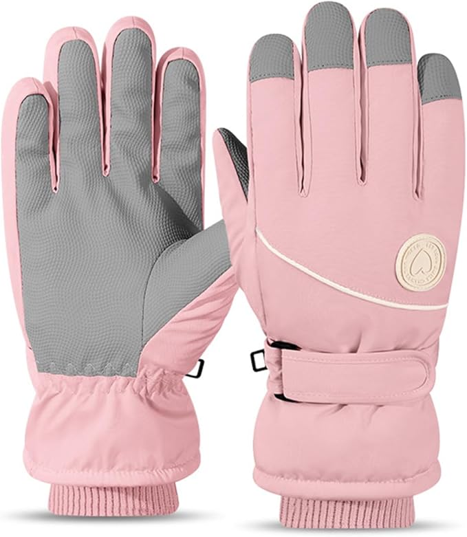 SUJAYU Winter Snow Gloves Ski Gloves Women Waterproof, Touchscreen Warm Glove for Ski Snowboard Snowmobile in Cold Weather