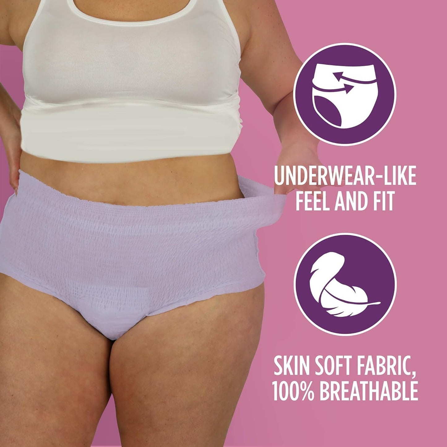 Generic Assurance Women's Incontinence & Postpartum Underwear, 2XL, Maximum Absorbency (54 Count)
