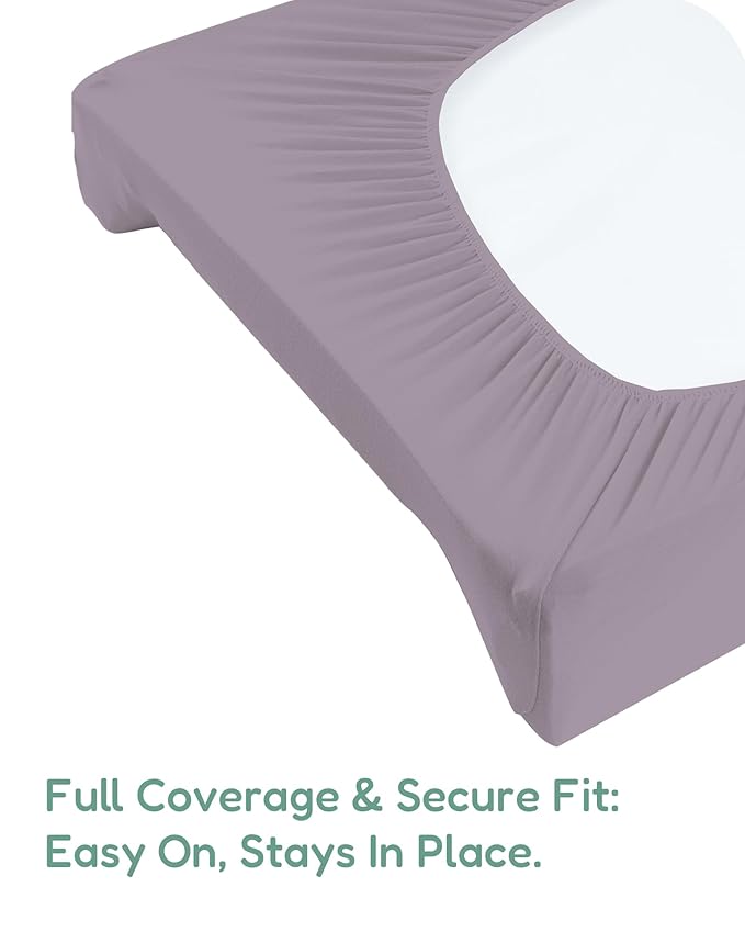 Extra Stretchy Changing Pad Cover, Ultra Soft Premium Jersey Knit Changing Pad Sheets, Unisex for Boys Girls, Fits All Standard Changing Tables/Dresser Tops - 2 Pack