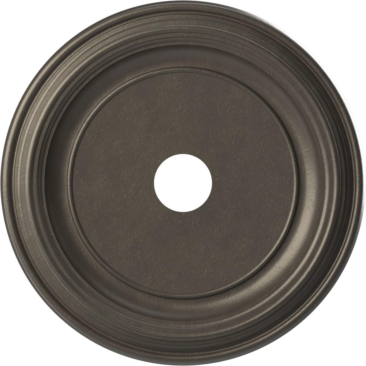 22Od X 3 1/2Id X 1 1/2P Traditional Thermoformed Pvc Ceiling Medallion (Fits Canopies Up To 13 1/2), Universal Aged Metallic Wea