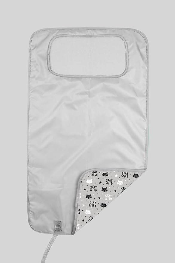Hamur Home Portable Changing Pad – Waterproof, Washable & Easy Wipe Clean, Foldable Travel Baby Changing Mat for Diaper Bag, Compact & Lightweight, Must-Have for Newborns (Fox Pattern)