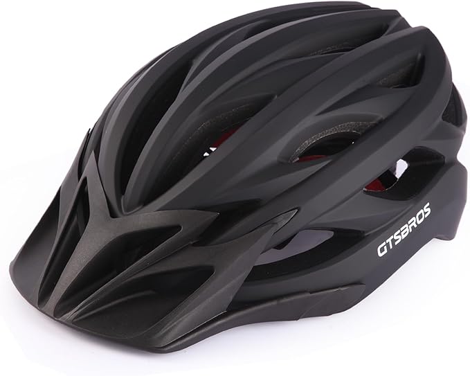 GTSBROS Bike Helmet with Visor for Women and Men – Lightweight Bicycle Helmet for Mountain Biking and City Riding