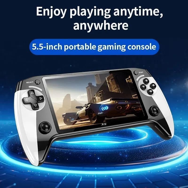 Saker Retro Handheld Game Console Player,Retro Game Console with 5.5" HD Screen, TV Output, Pre-Loaded Games, Wireless Support for Handheld Gaming (1 PC)
