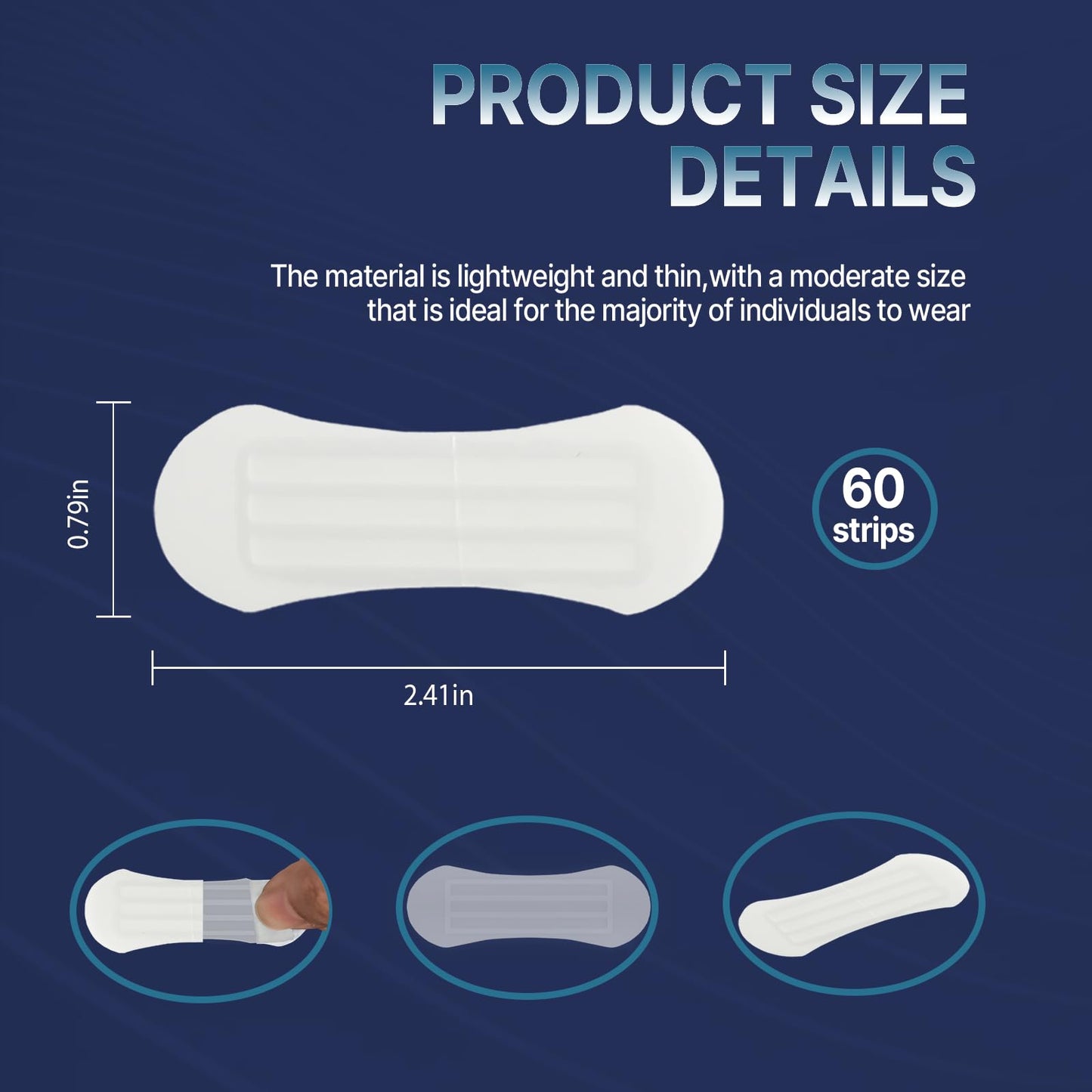 REROIO Nasal Strips for Snoring – Comfortable Nose Strips for Breathing,Anti Snoring Devices,Drug-Free Snoring Solution for Better Airflow & Restful Sleep