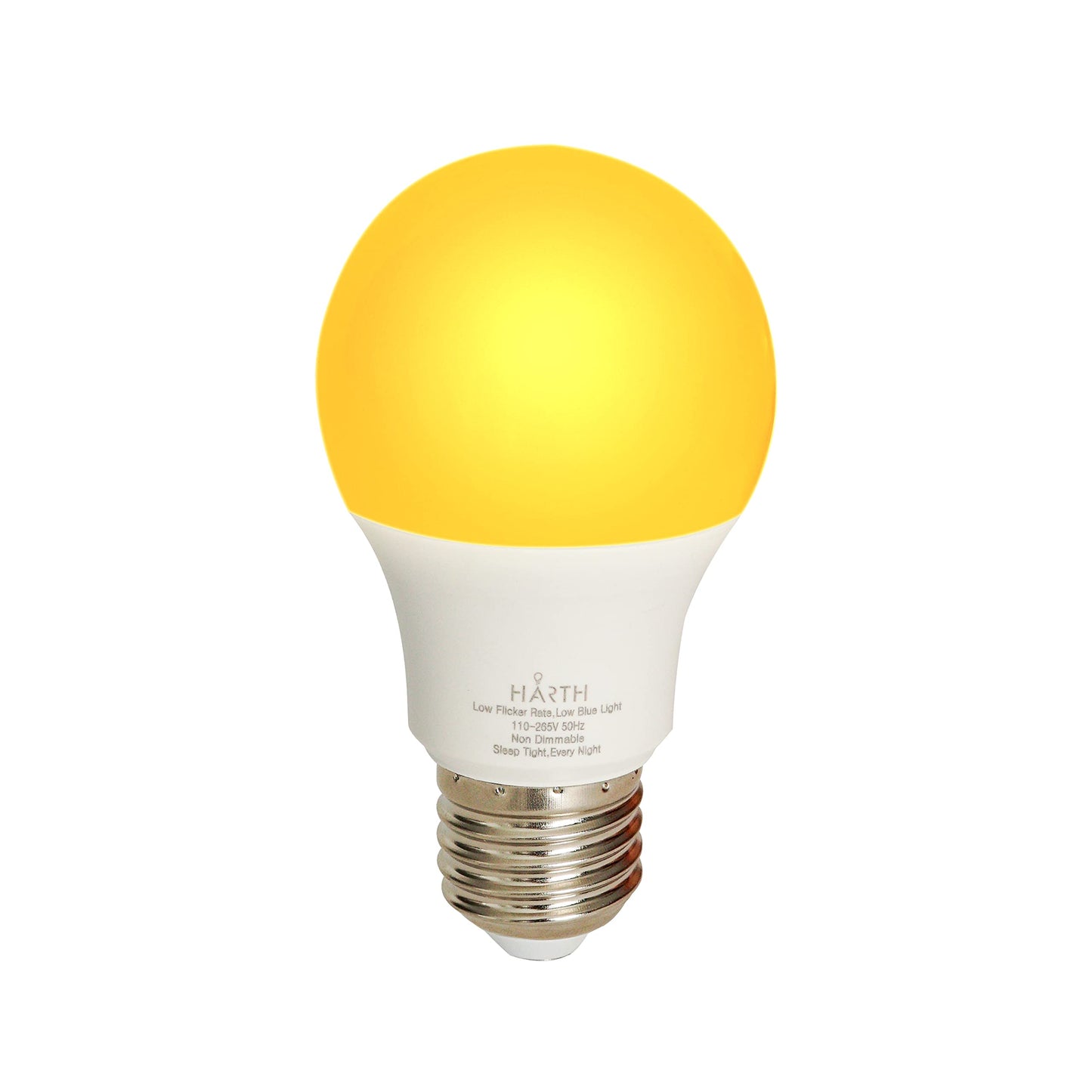 Harth Amber Light Bulbs, 7W Sunset Red For Sleep, 500 Lumen, 40W Equivalent, 7 Count, Copper Material
