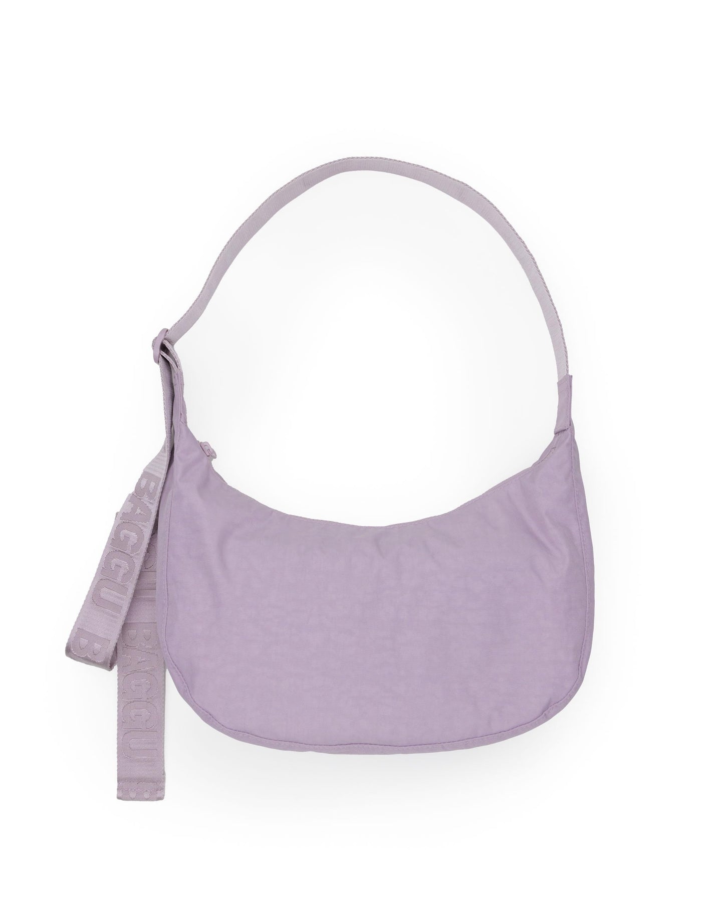 BAGGU Medium Nylon Crescent Bag - Dusty Pink