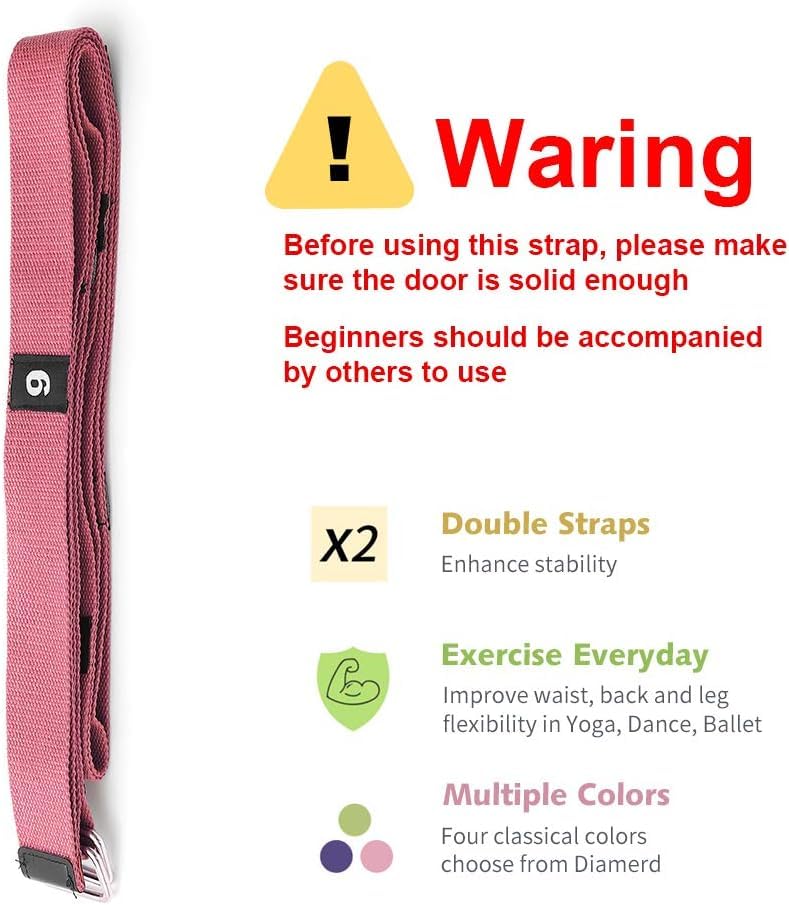 Leg Stretcher Strap, Stretching Equipment with Door Anchor Flexibility Trainer Backbend Assist for Dance Aerial Yoga Balle...