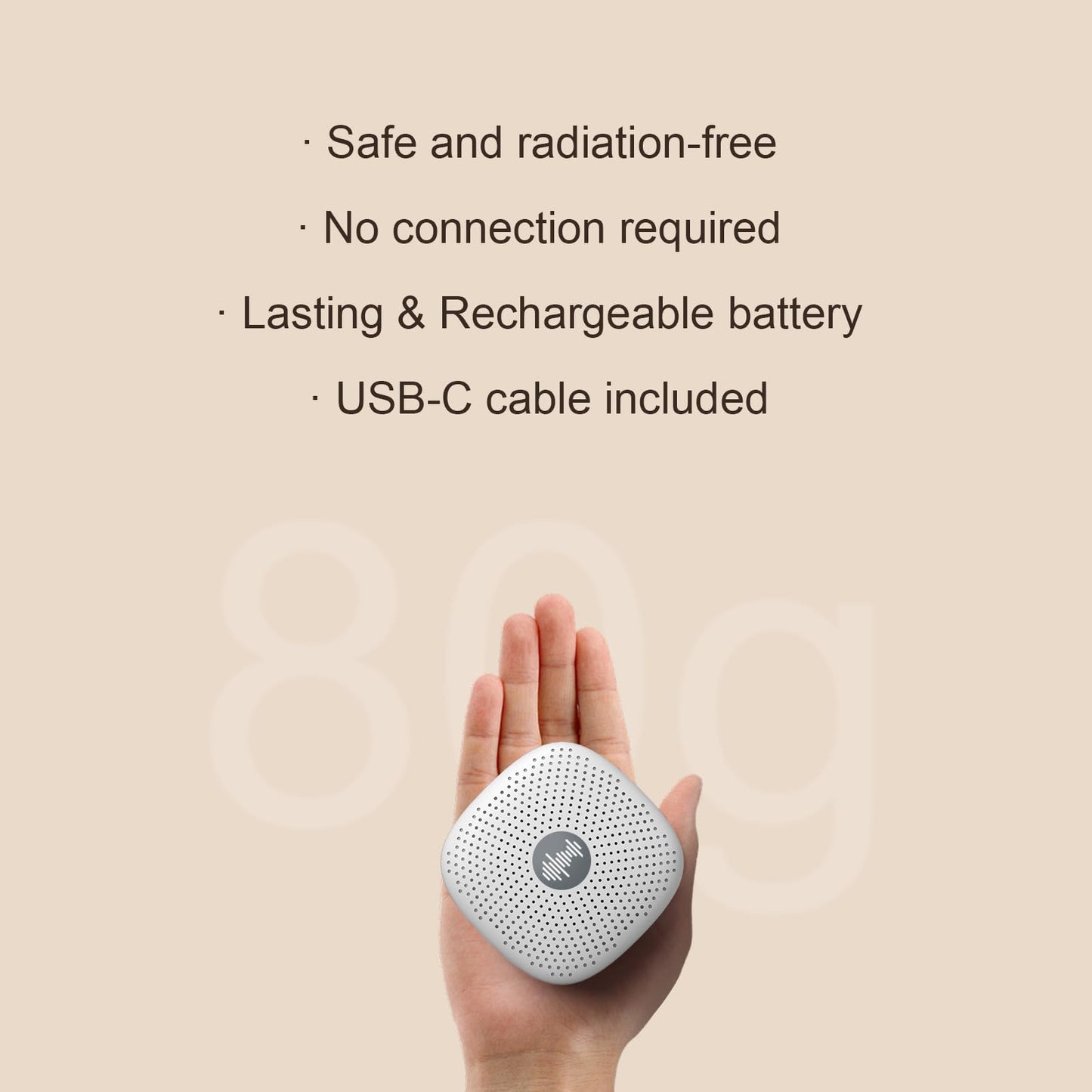 White Noise Machine,Portable Sound Machine for Baby Adult,21Soothing Sound,Auto-Off Timer,Noise Canceling for Office & Sleeping, Compact Size for Home,Travel,Registry,White