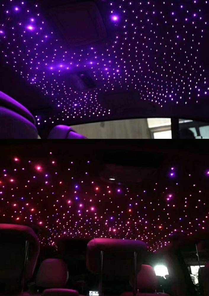 Akepo Fiber Optic Star Ceiling Light Kit, 16W Rgbw With Music Control, 295Pcs, 9.8Ft Multicolor, Model 2953, Aluminum