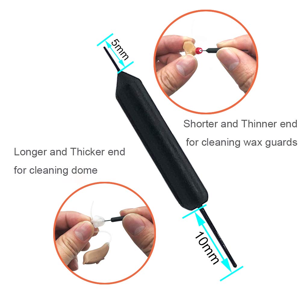NanoCare Wax Guards for Widex/Phonak/Unitron and Resound Hearing Aids with Cleaning Tools Kit and Carry Case-24Filters