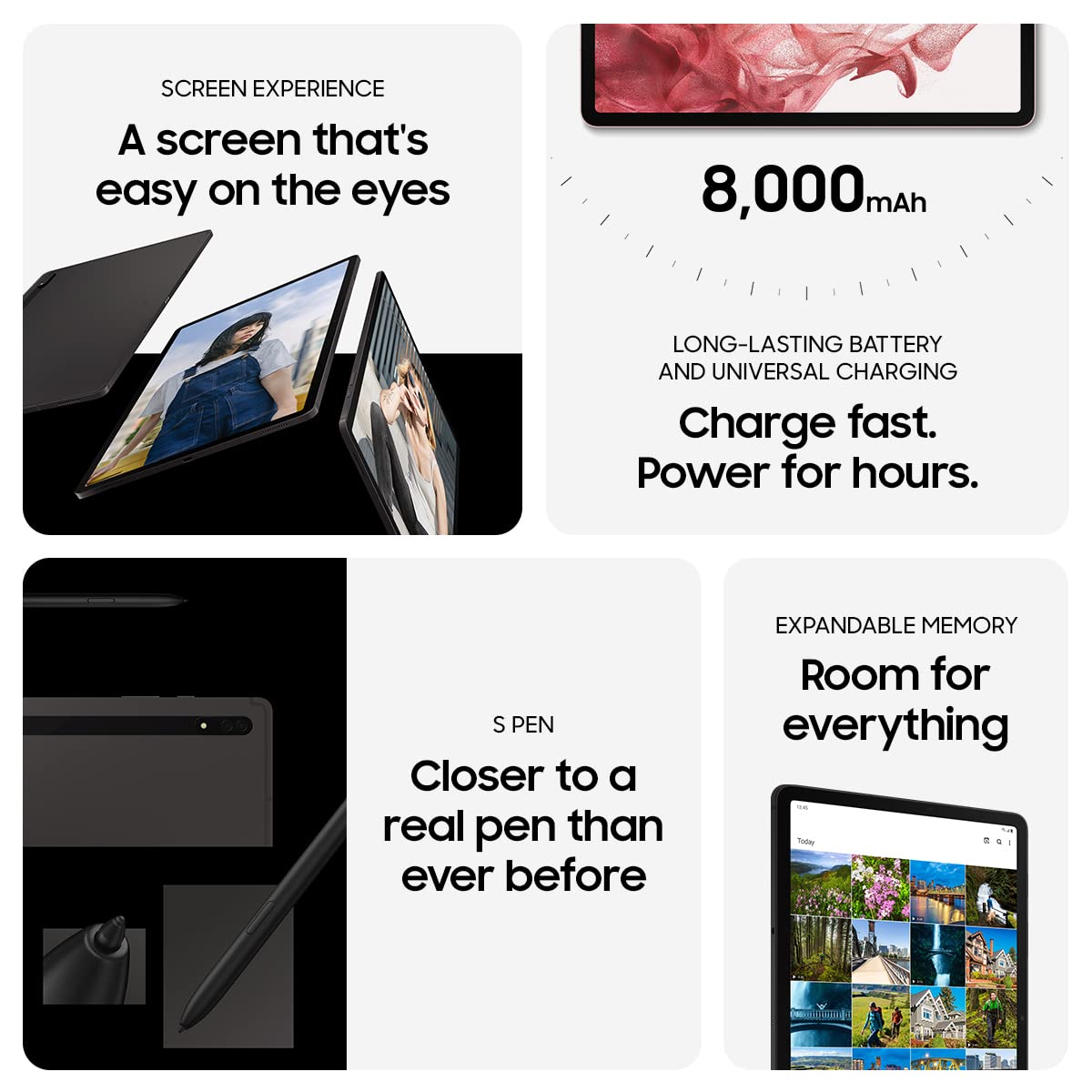 Samsung Galaxy Tab S8 11    128Gb Wifi 6E Android Tablet, Pc Experience, Large Lcd Screen, S Pen Included, Ultra Wide Camera, Ex