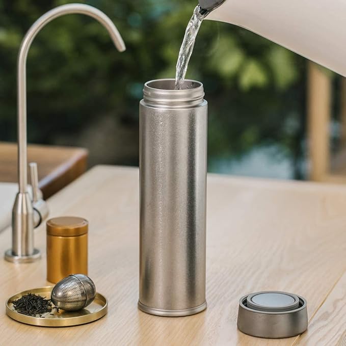 Keith Titanium Ti3101 Plastic-Free Vacuum Bottle – 18.6 fl oz ●●●●●●● Keith's 18th Anniversary: Exclusive Price!