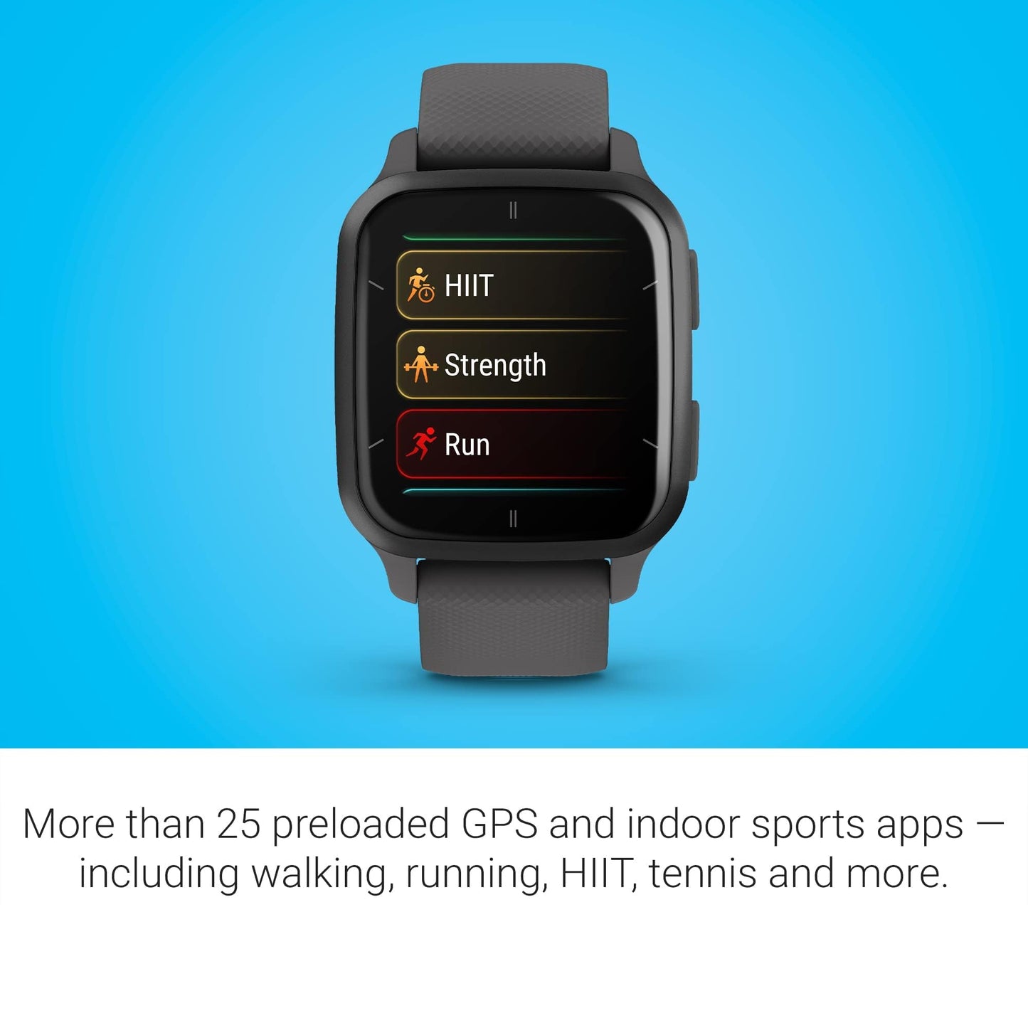 Garmin G010-N2701-10 Venu Sq 2 40mm Fiber-Reinforced Polymer Smartwatch Shadow Gray/Slate - Certified (Renewed)