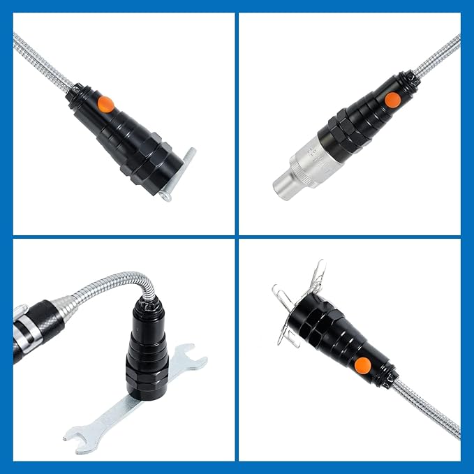 VIBELITE Extendable Magnetic Flashlight with Telescoping Magnet Pickup Tool-Cool Gadget Christmas Gifts Stocking Stuffers for Men, Teen Boys, Dad, Father, Mechanic, Boyfriend, Women, Black, 2 Pack