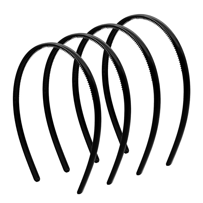 forenee Plastic Thin Skinny Headbands - Headbands for Women - Plain Headband for Girls DIY - Hair Bands Teeth Comb Headban...