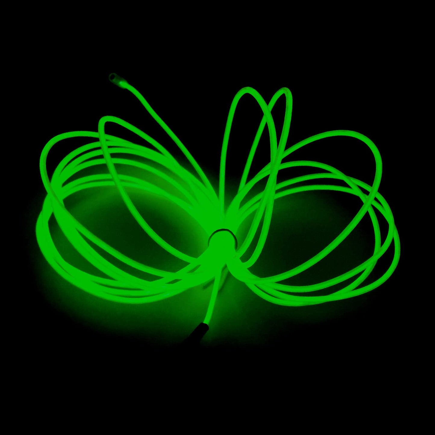 MaxLax EL Wire Neon Lights Strip, 32.8ft Green Portable Battery Pack for Parties, Halloween, DIY Decoration