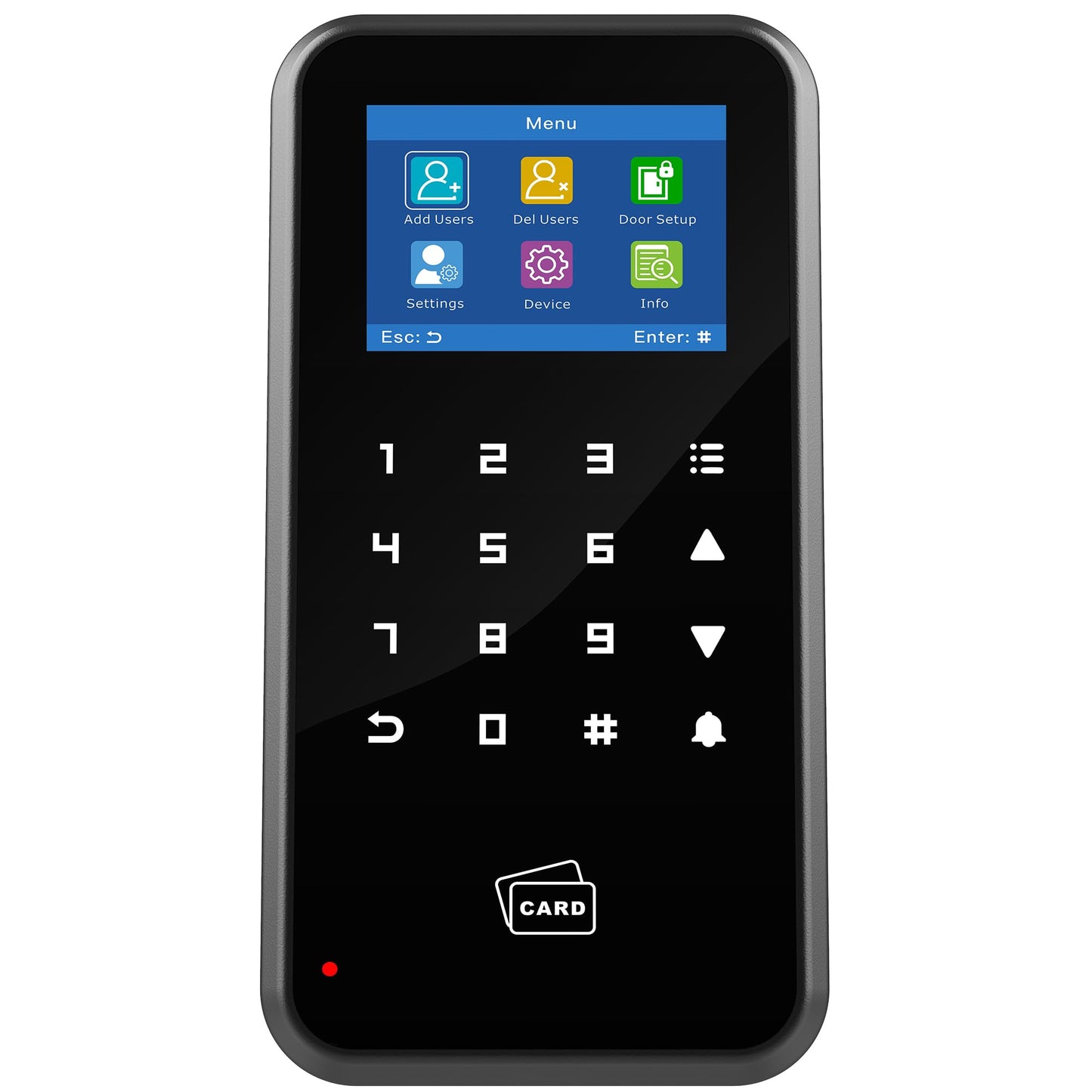 UHPPOTE 2.4-inch Display Door Access Control Touch Keypad 125khz Compatible with WiFi Tuya