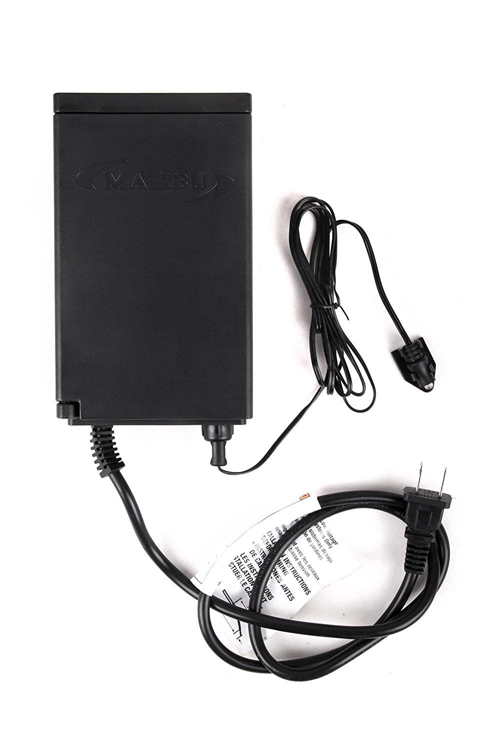 Malibu 45W Power Pack with Sensor & Weather Shield for Low Voltage Landscape Lighting, 120V Input, 12V Output, Black, Model 8100-9045-01