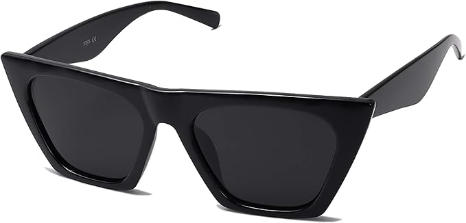 SOJOS Trendy Oversized Square Cateye Polarized Sunglasses Womens Big Frame Shades SJ2115