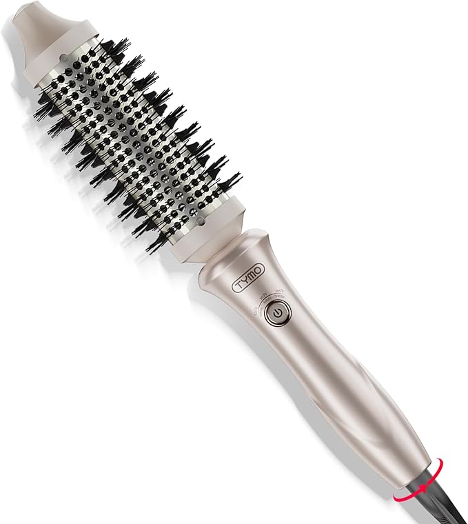 TYMO Thermal Brush Curling Brush - STYLUX 1.5 Inch Blowout Volumizer with Flexi-Fit for Hair Straightening, Heated Round S...