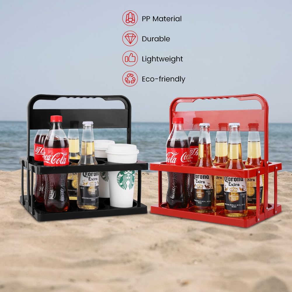 musbus Portable Drink Carrier Suitable for Food Delivery Drivers Accessories, Reusable Cup Holder Carrier with Handle,Perfect for Plastic Drink Holder take Out Cup Carriers for delivery