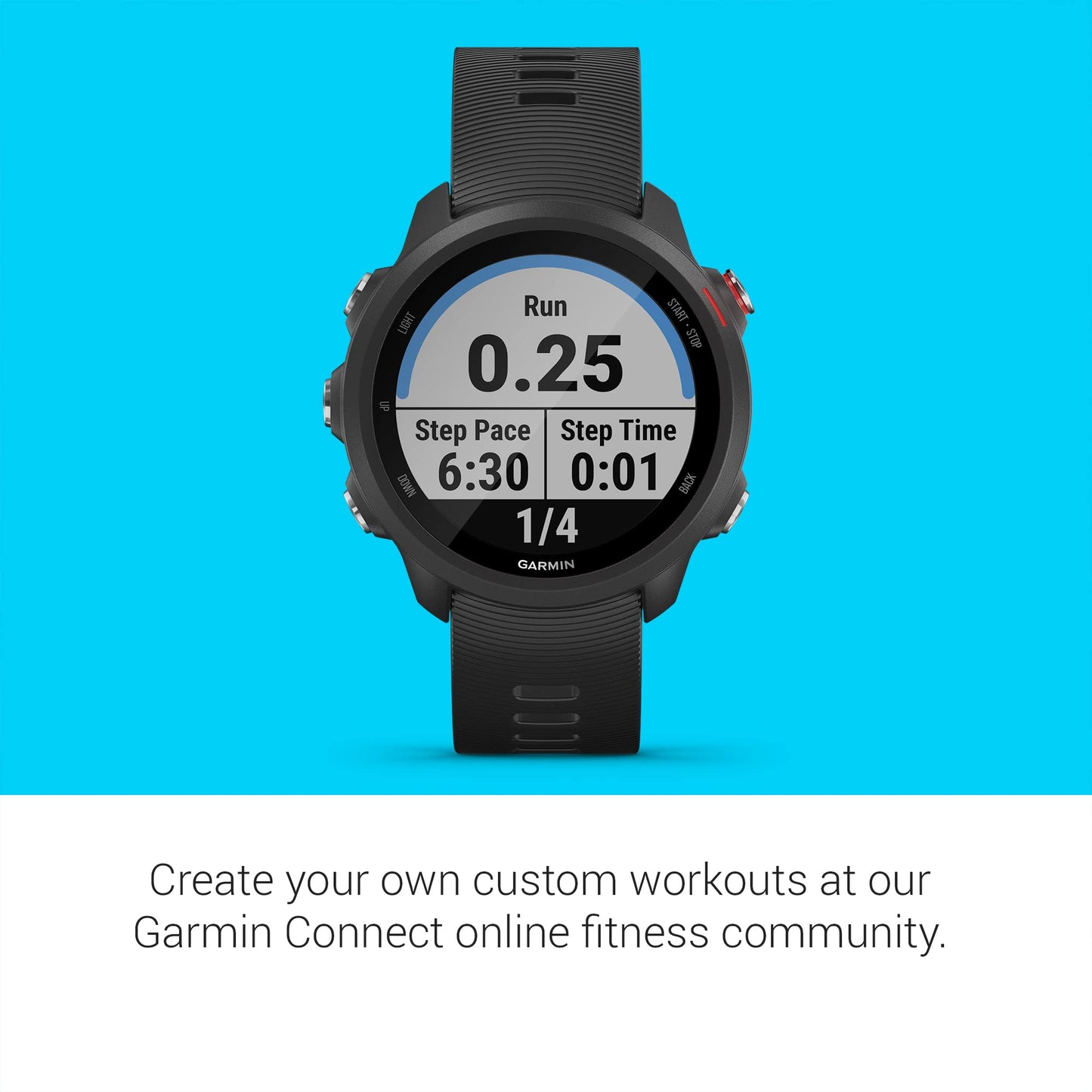 Garmin Forerunner 245 Music, GPS Running Smartwatch with Music and Advanced Dynamics, Black (Renewed)