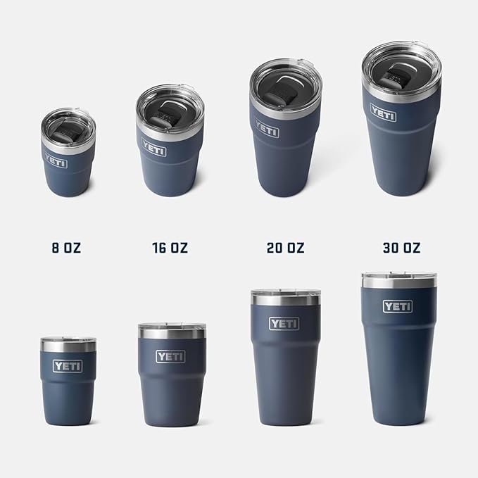 YETI Rambler 20 oz Stackable Tumbler, Stainless Steel, Vacuum Insulated with MagSlider Lid