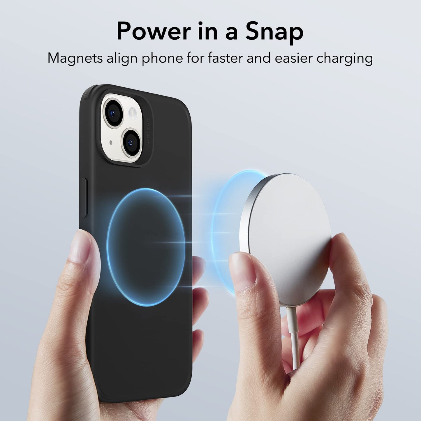 Esr Hybrid Magnetic Case With Halolock, Compatible With Iphone 14 And 13 , Compatible With Magsafe, Shockproof Military-Grade Pr