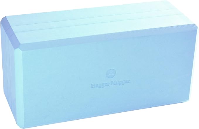 Hugger Mugger 5 in. Big Foam Yoga Block - Extra Large Size, Dense Foam, Reliable Support, Beveled Edges for Comfort, Great...