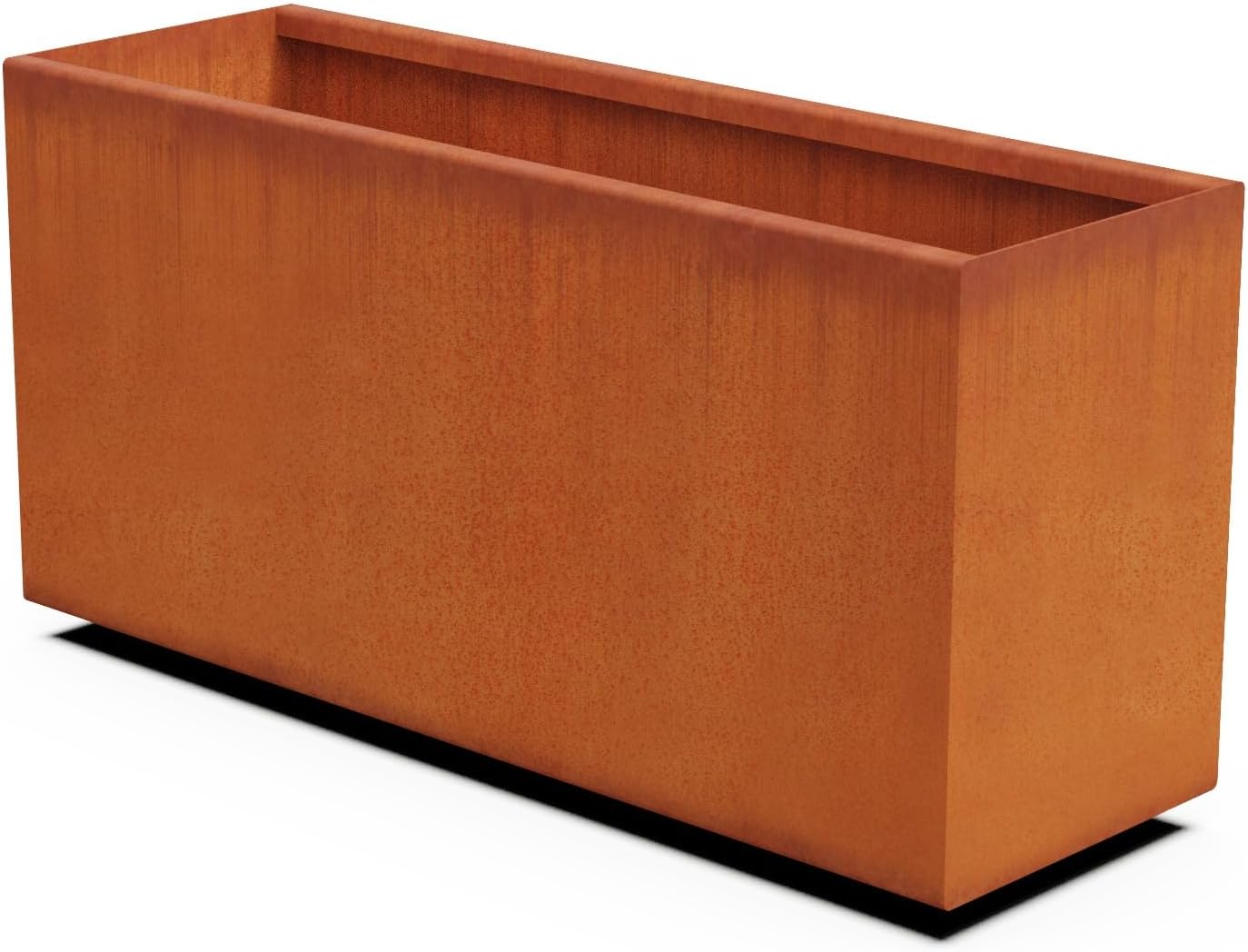 Large Rectangular Planters for Outdoor Plants – 36x12x18 Inch Corten Steel Planter | Heavy Duty Metal Planter Box for Modern Garden & Patio Landscaping | Fully Welded, Made in USA