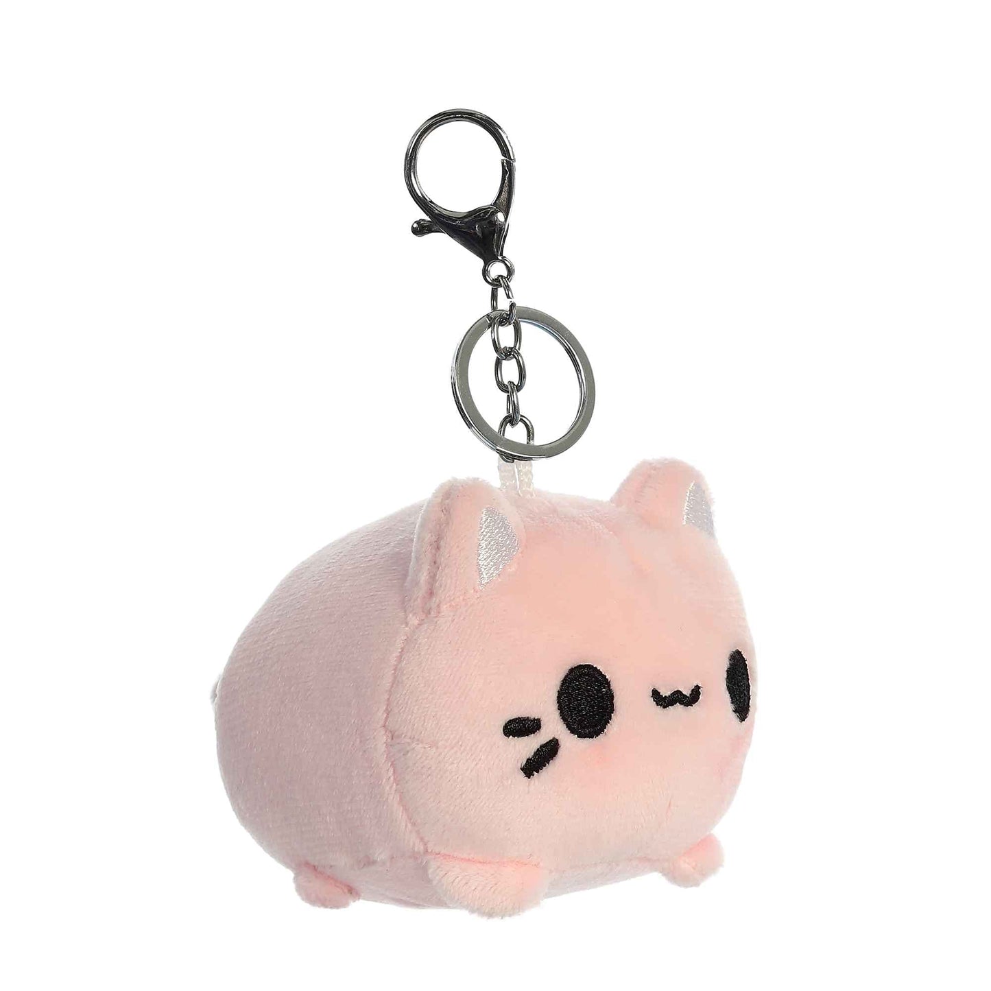 Aurora® Enchanting Tasty Peach® Strawberry Meowchi Clip-On Stuffed Animal - Bright & Colorful Design - Showpiece Plush - Pink 3.5 Inches