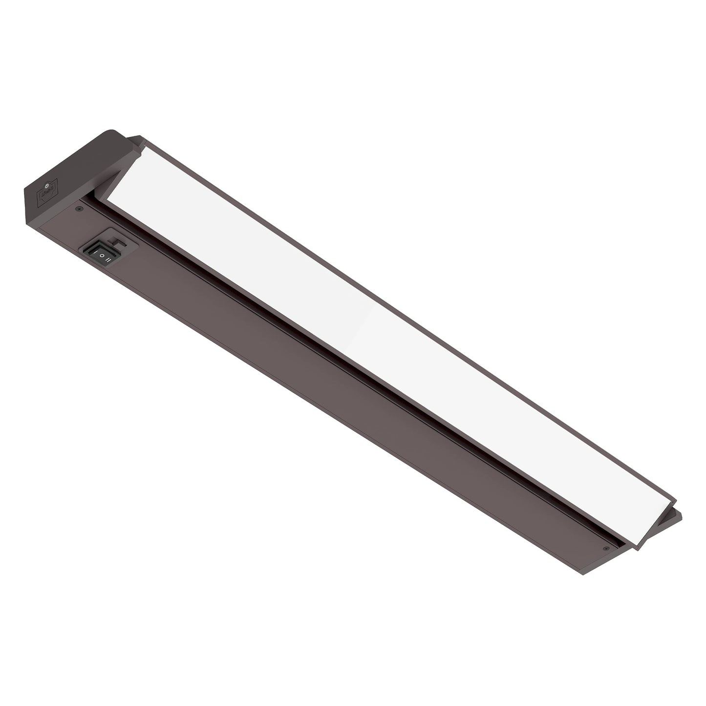 Getinlight 24-Inch Swivel Led Under Cabinet Lights  Glass Lens  Selectable White 2700K/4000K/5000K  Dimmable With Wall Dimmers  Bronze Finish  In-0202-3-Bz