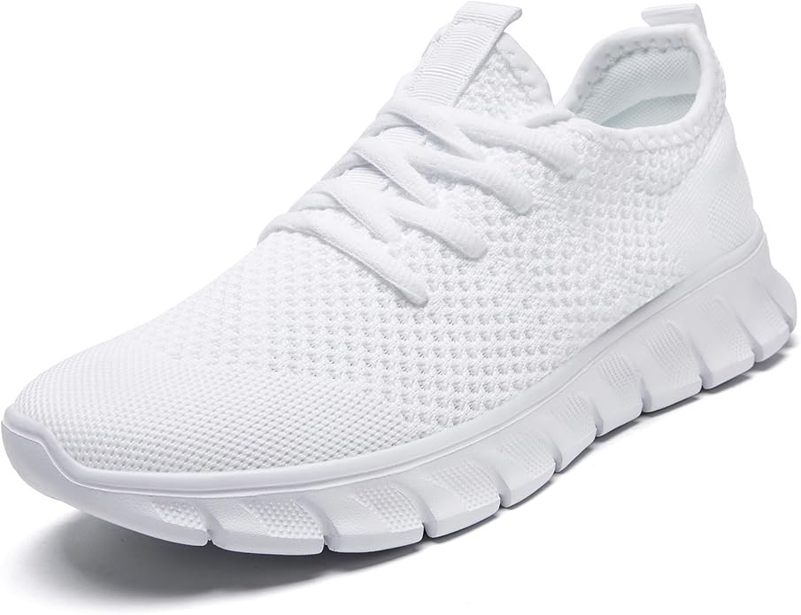 Men Running Tennis Shoes Gym Fashion Sneakers Walking Workout Shoes Athletic Slip on Breathable Mesh Comfortable Lightweig...