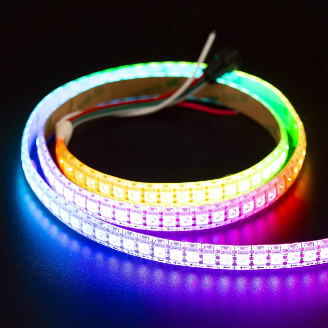 Btf-Lighting Rgbw Rgbcw White Sk6812 (Similar Ws2812B) 3.3Ft 1M 144Leds/Pixels/M Individually Addressable Flexible 4 Color In 1 Led Dream Color Led Strip Waterproof Ip65 Dc5V