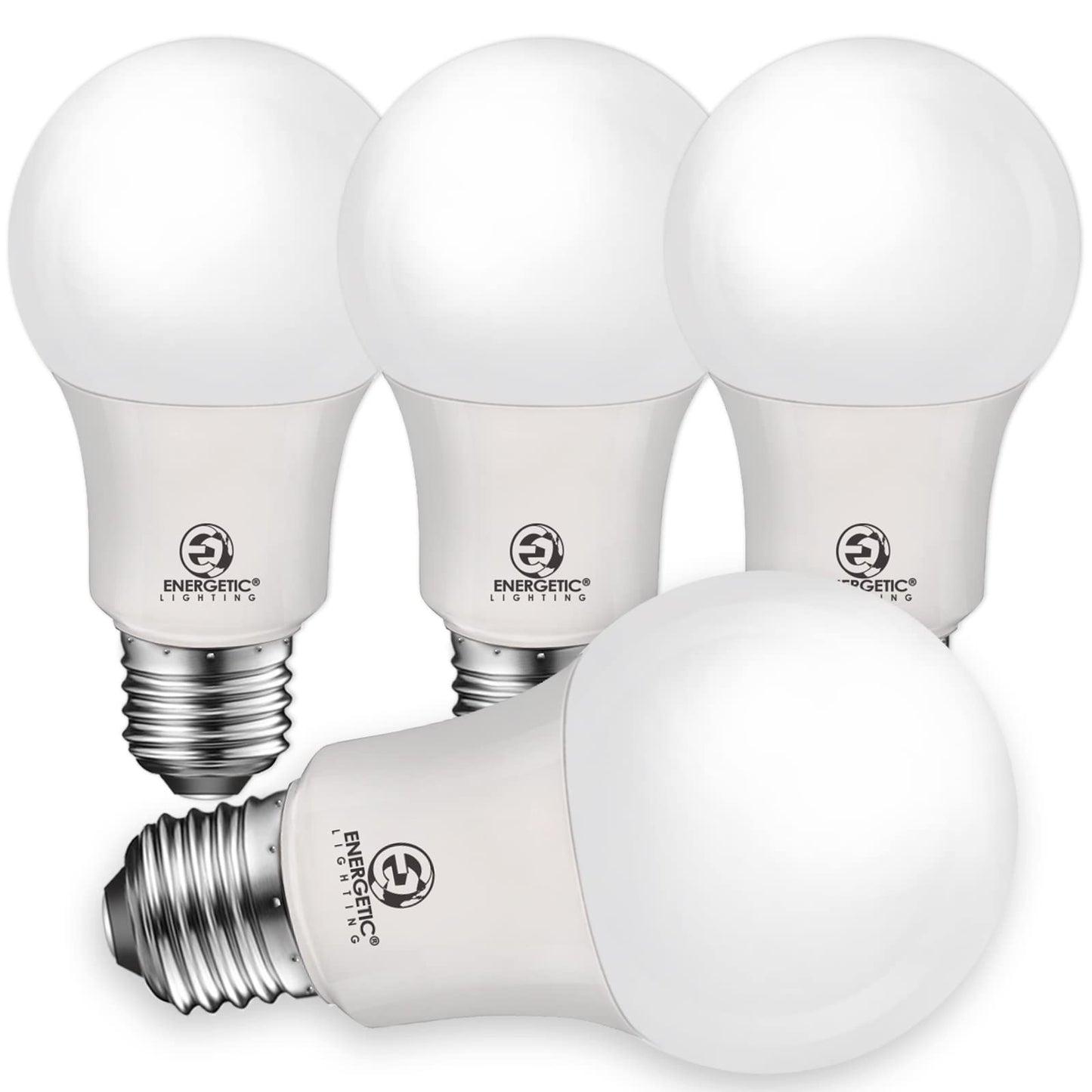 Energetic Light Bulbs 75 watt, Super Brightness 1200LM, Soft White 2700K, Non-Dimmable A19 LED Bulb, E26 Standard Base, UL Listed, 4 Pack