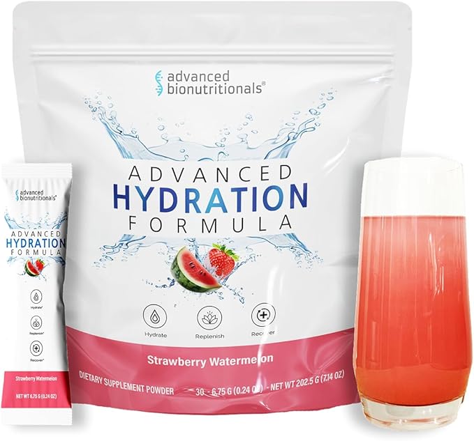 Advanced Bionutritionals Advanced Hydration Formula Electrolyte Drink Mix Powder with ElectroPrime®, L-Taurine, TyroPure™,...
