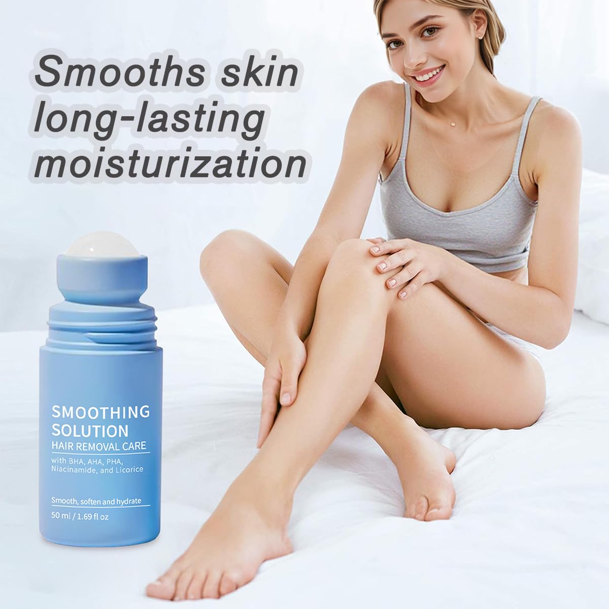 Ingrown Hair Serum - Soothes, Hydrates and Smooths Skin After Hair Removal for Legs, Underarms, Bikini Line, Arms(50ml)