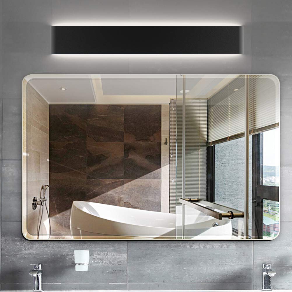 Ralbay 24W LED Vanity Light Fixture, 27.9in, Natural White 4000K, Aluminum, Black-Natural White, Model A065-71cm-Heike