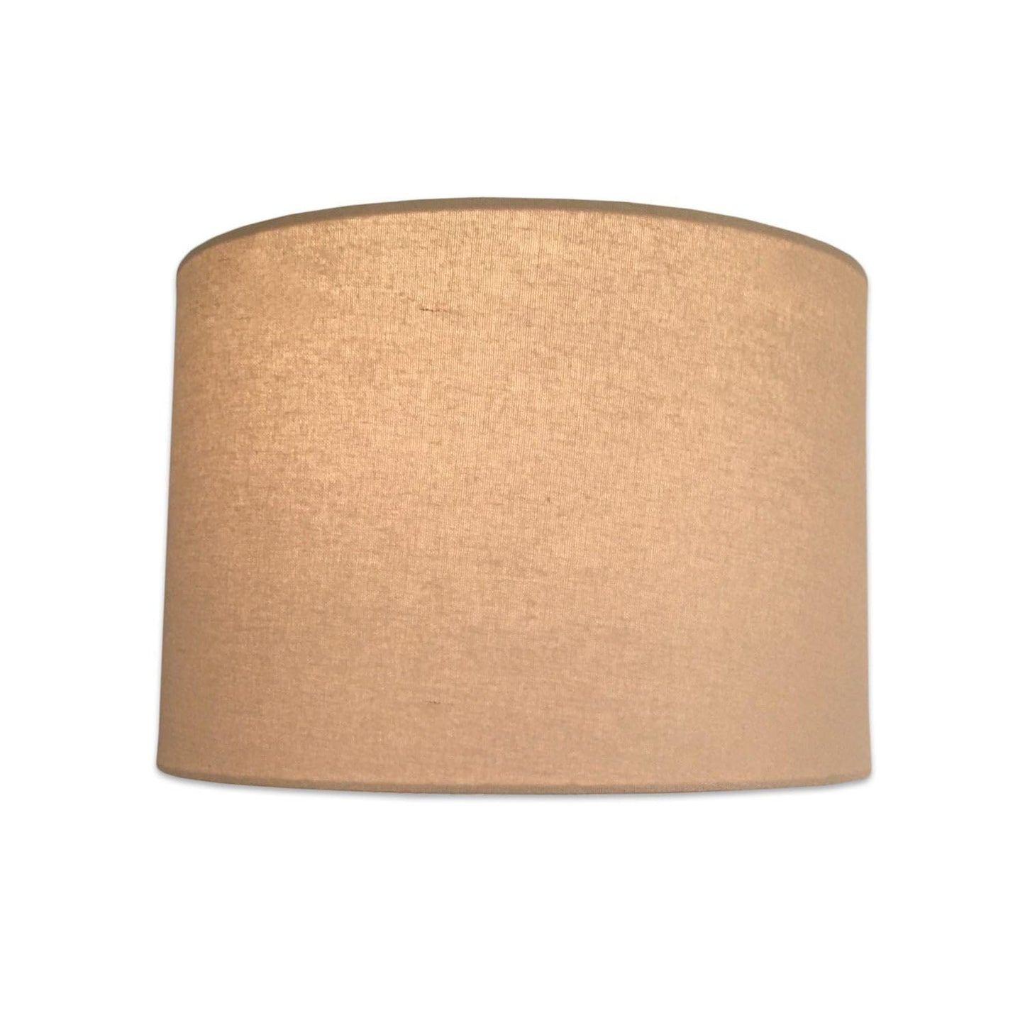 Royal Designs, Inc. Shallow Drum Hardback Lamp Shade 15 x 16 x 10 Linen Beige Model HB-610-16LNBG