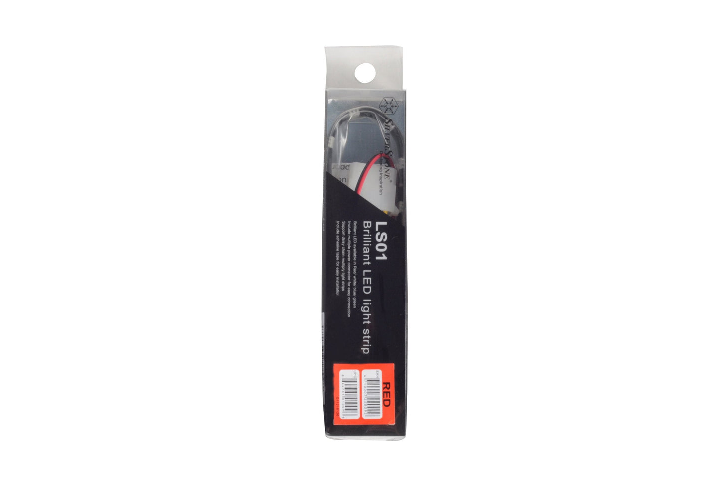 SilverStone Technology LED Light Strip, 30cm, Flexible, Model LS01R, Red