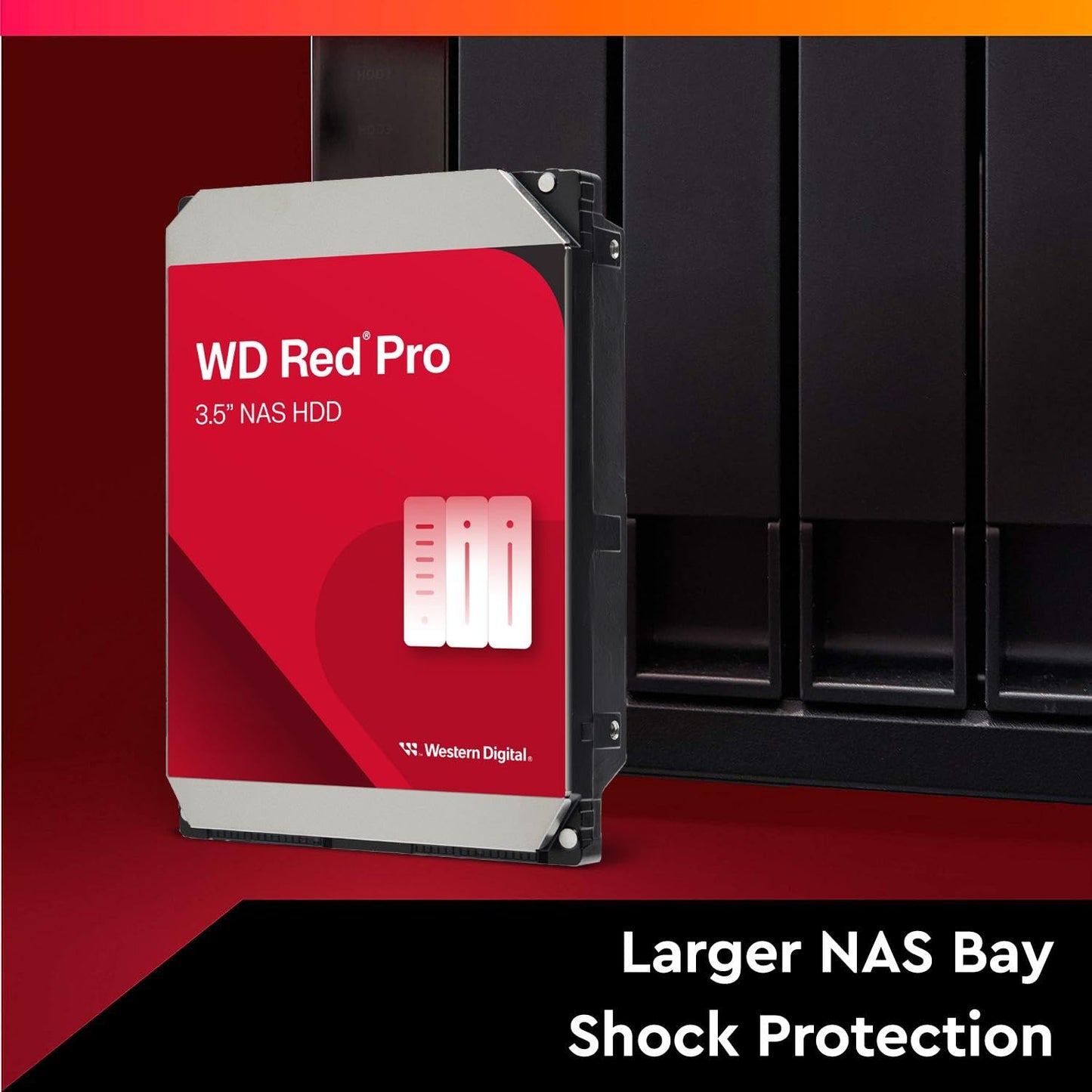 Western Digital 10Tb Wd Red Pro Nas Internal Hard Drive Hdd - 7200 Rpm, Sata 6 Gb/S, Cmr, 256 Mb Cache, 3.5 - Wd102Kfbx