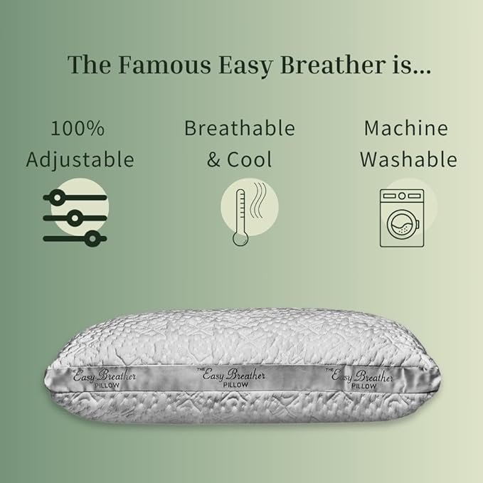 Nest Bedding Easy Breather Memory Foam Pillow Standard/Queen
