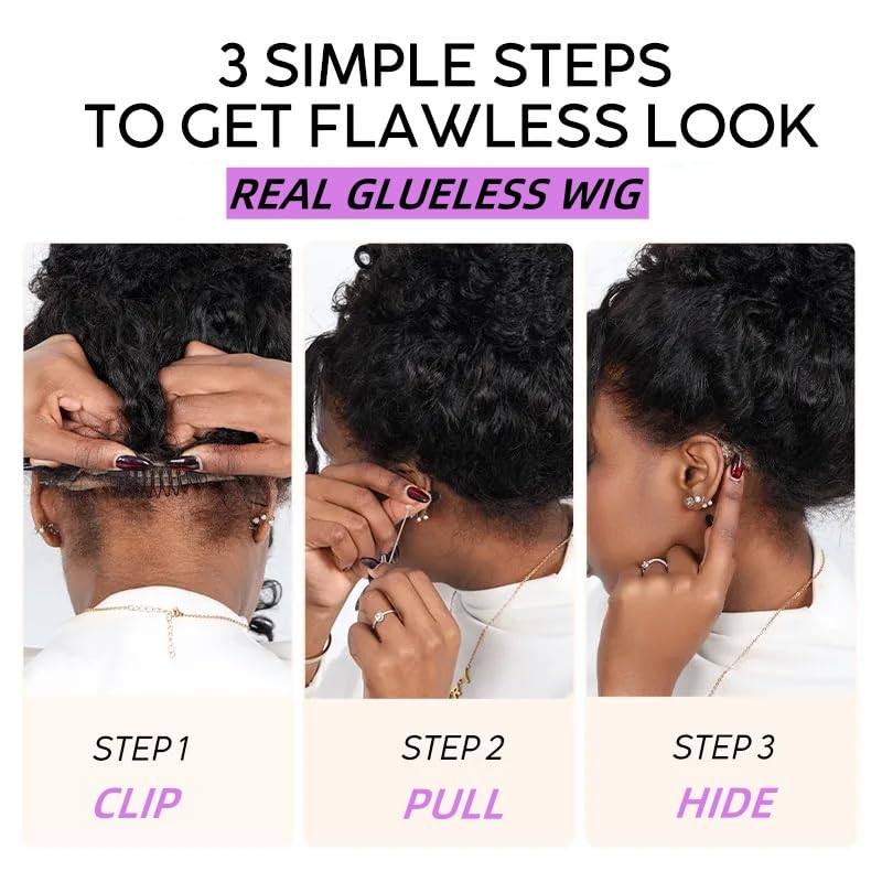 Hidden Strap 360 Skinlike HD Lace Front Wigs Human Hair Water Wave Glueless Wigs Pre Plucked Pre Cut Bleached Tiny Knots 220 Den