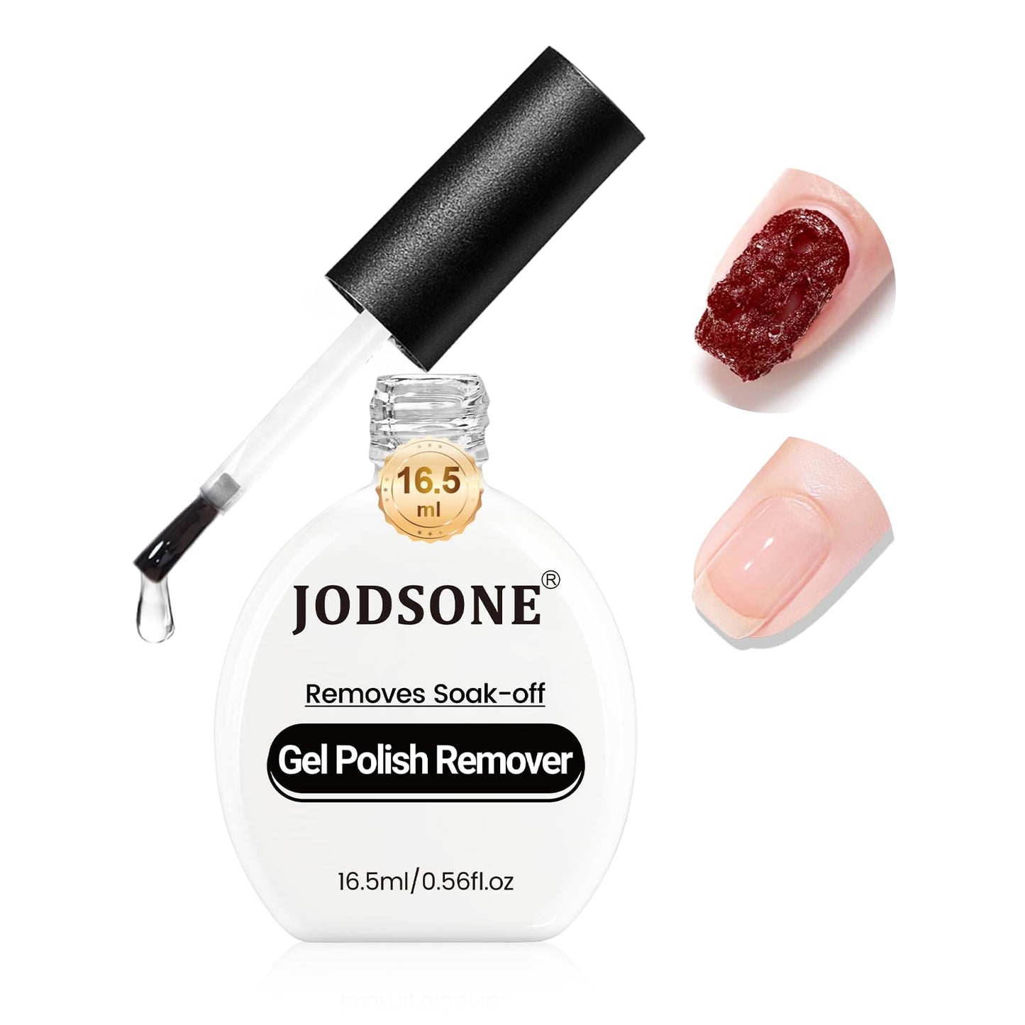 JODSONE Gel Nail Polish Remover 16.5ml No Need Soaking or Wrapping for Nails 3-5 Minutes Effective Gel Nail Polish Remover for Q