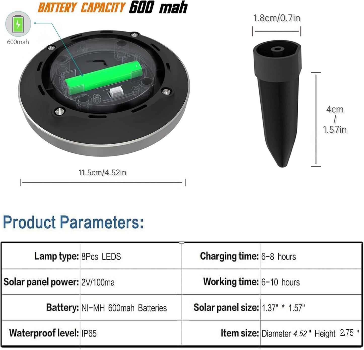Yakalla Solar Garden Lights, 12 Pack, Blue, ABS Material, Model DD-12PCS-blue for Pathway, Yard, Deck, Lawn, Patio, Walkway, Driveway