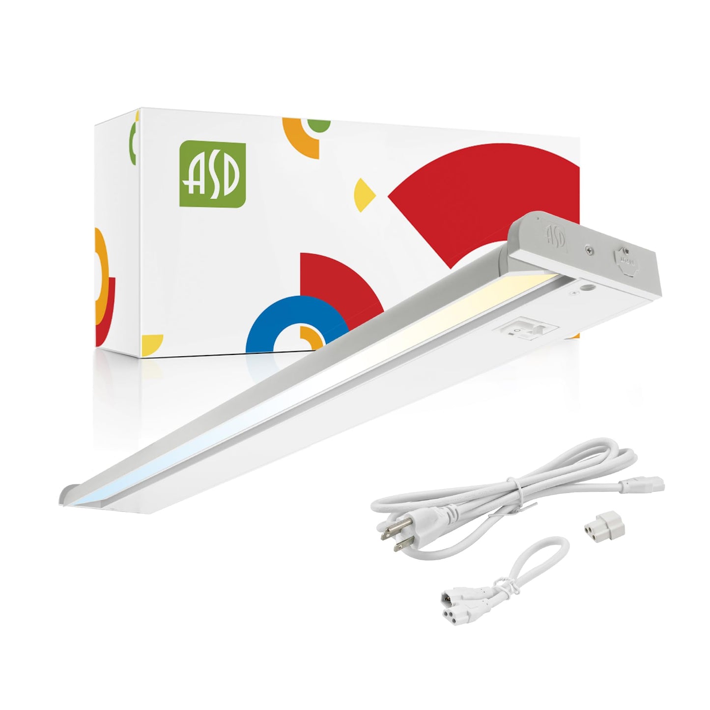 Asd Swivel Led Under Cabinet Light, 32 Inch, 16W, Dimmable, Hardwired/Plug-In, Aluminum Housing, 2700K/3000K/4000