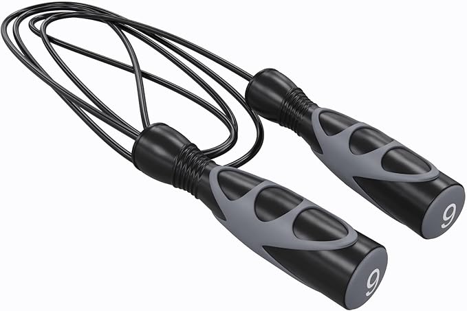 Power Systems Elite Jump Rope - Premium Vinyl & Radial Ball for Max Rotation