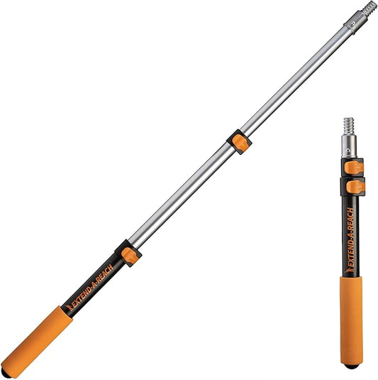 1.5-3 ft Long Paint Roller Extension Pole // Multi-Purpose Telescopic Extension Pole with Universal Twist-on Metal Tip // ...