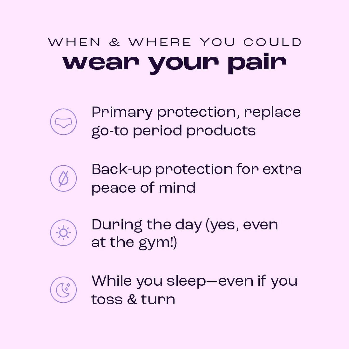 Bambody Absorbent Boxer: Period Underwear for all Day and Night Protection - 2 Pack: Black - Size 7